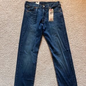 Levi's Men's Dark Indigo Straight Jeans